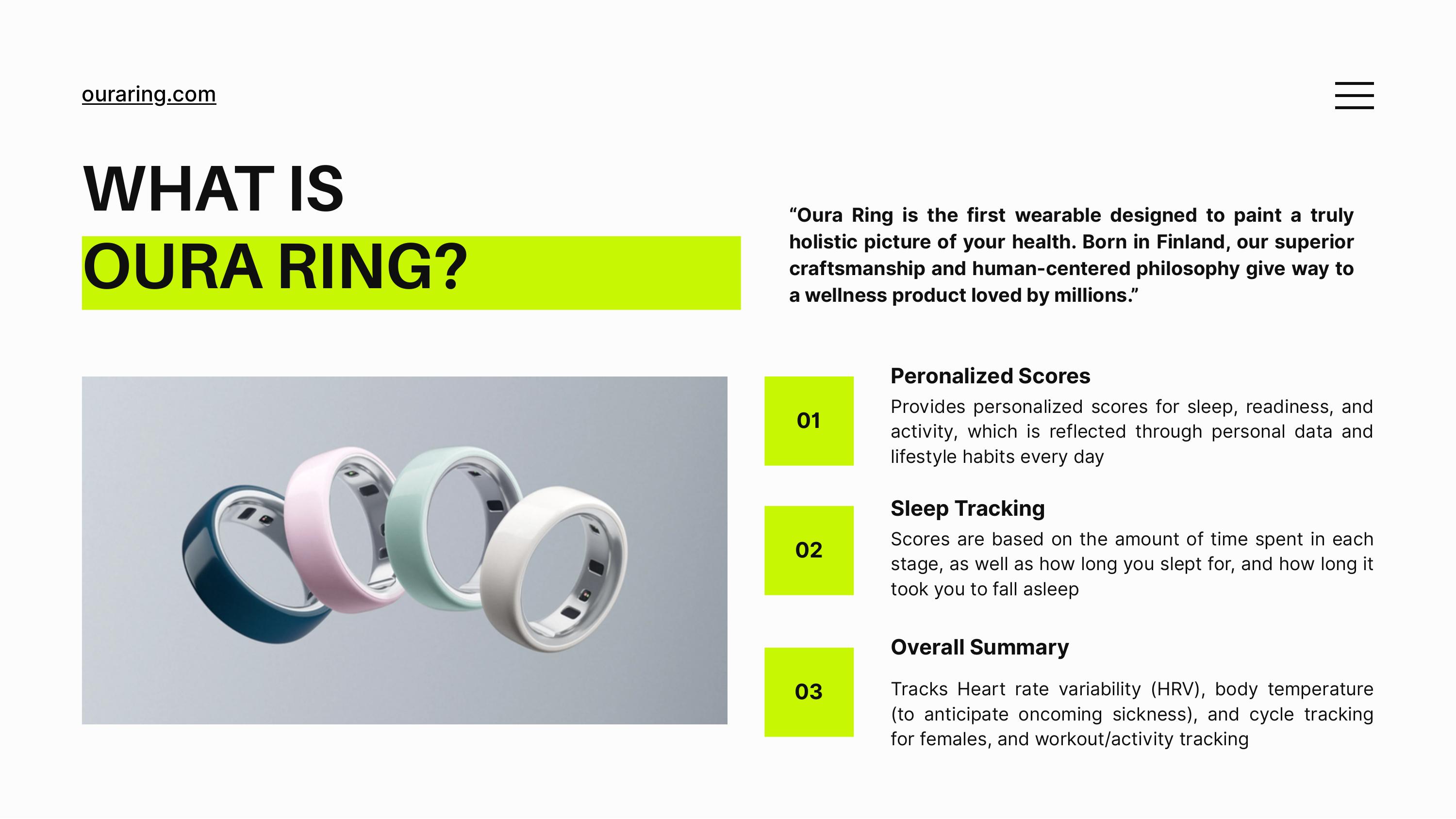 Oura Ring – slide 4